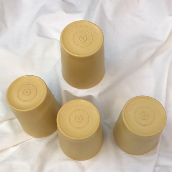 4 Vintage Tupperware #1251 6oz Tumbler Juice Cups - Picture 3 of 5